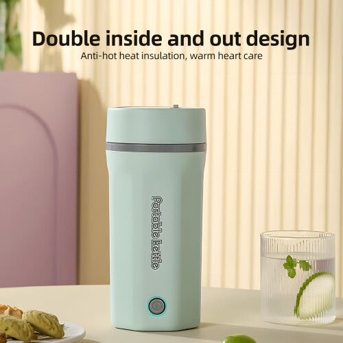 Ηλεκτρικός βραστήρας διπλού τοιχώματος 500ml από ανοξείδωτο ατσάλι, στεγανός σε 1