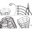 Golf Ball Basket Wire Range Bucket Golfball Container Holder with Handle 7