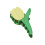 Κλιπ μαλλιών Tulip, 2 τεμάχια χαριτωμένο κράμα λουλουδιών καρχαριών κλιπ 2