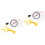 2Pcs Multifunctional Portable Compass Multi-Color Outdoor Hiking Tool 4