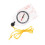 2Pcs Multifunctional Portable Compass Multi-Color Outdoor Hiking Tool 8