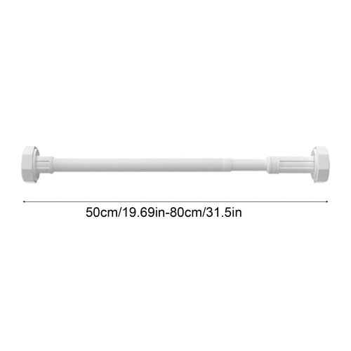 Witte roestvrijstalen spanstang 50-80 cm 2