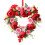 Guirlanda de rosas vermelhas em formato de coração de 45 cm (18 polegadas). 2
