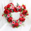 Guirlanda de rosas vermelhas em formato de coração de 45 cm (18 polegadas). 4