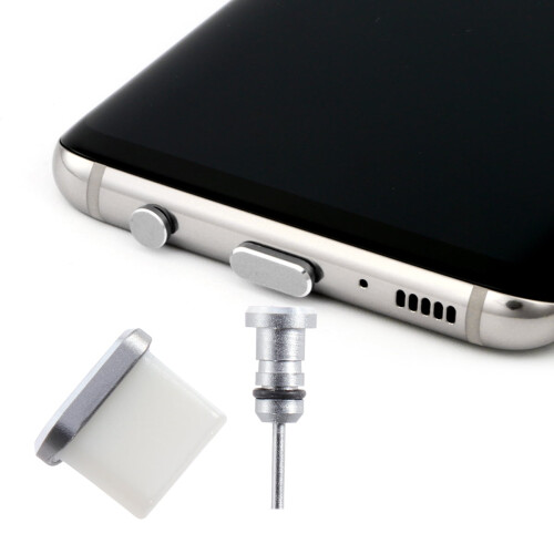 OUNONA 3,5 mm og USB-C-portpluggsett grå 1