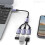 Καλώδιο διαχωριστή USB 0,5 μέτρων 3 σε 1, διανομέας επέκτασης USB 2.0 1 σε 2 για γρήγορη 7