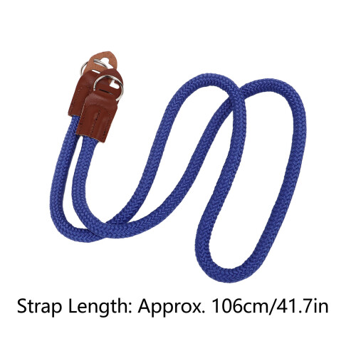 Blue Cowhide Nylon Camera Neck Shoulder Strap for DSLR, 106cm 1