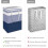Coș de rufe impermeabil, independent, 75 l, pachet de 2 3