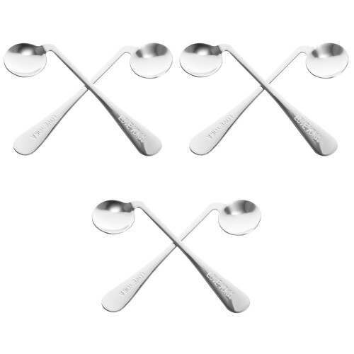 6Pcs Portable Non-Weighted Adaptive Spoon Set for Elderly Use 2