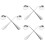 6Pcs Portable Non-Weighted Adaptive Spoon Set for Elderly Use 6