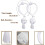 Fermacravatte per tende in cotone, 4 pezzi, 68 cm 5