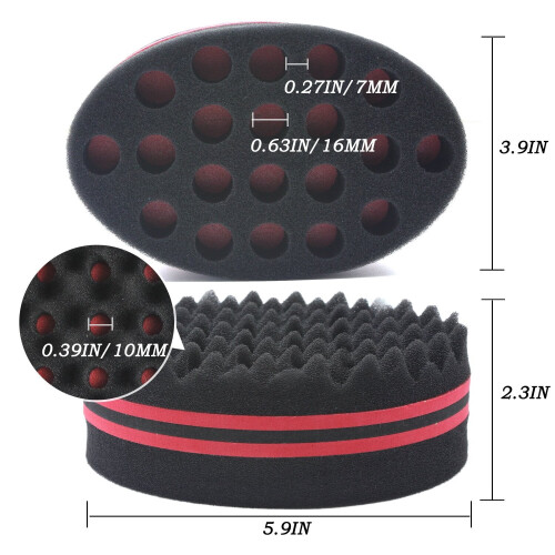 Escova de esponja Magic Twist para ondas e cachos, 1 unidade 1