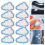 Wolkenförmige, aufbügelbare Stickaufnäher, 12 Stück 3