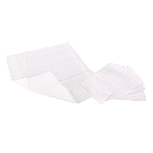 Conjunto de 12 Toalhas de Suor Infantis Brancas Absorventes 2