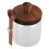 Glass Spice Container with Wooden Spoon Lid 6-Pack 1