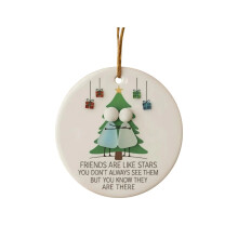 Sea Glass Christmas Tree Pendant Set for Friends