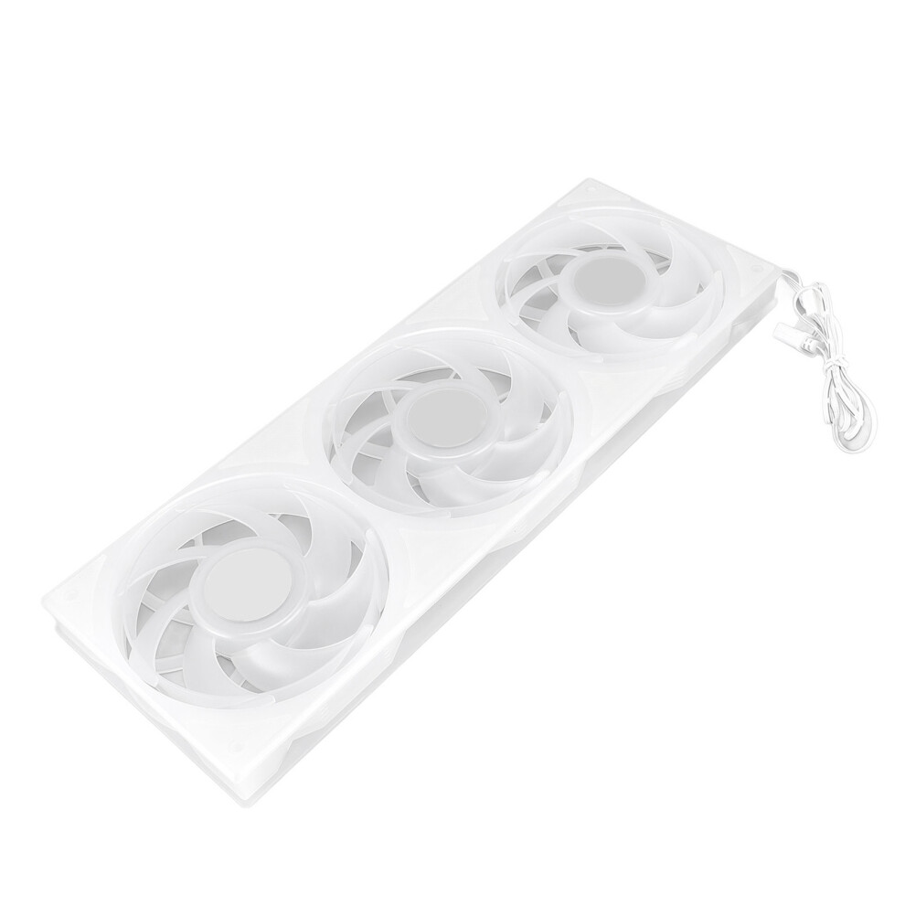 360Mm 3-In-1 Argb Case Fan 5V Pwm 2200Rpm Quiet White 4161384714511