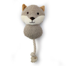 HugglePets Tiny Tails Ropey Fox Frankie Squeaky Puppy Toy
