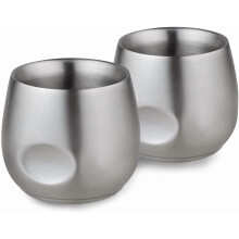 Stainless Steel Espresso Cups 6 oz 2-Pack