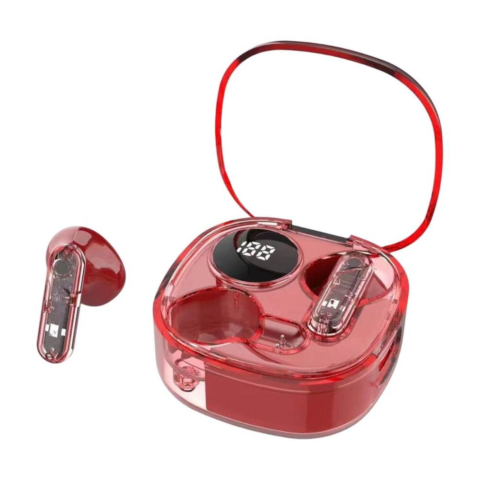 Bluetooth Earphones Wireless With Hd Noise Cancelling And Low Latency Gaming Mode, 24H Total Battery Life And Ergonomic Fit For Music And Calls Red 9170372069194