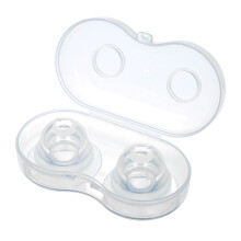 Nipple Pullers or Everters 1 Pair with Travel Case to Storage Silicone BPA-free Nipple Corrector Suckers Extender for Flat
