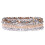 Bracciale con ciondoli dorati da donna, grigio 1