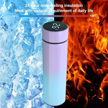 Tasse isotherme avec affichage intelligent de la température, affichage tactile de la température, tasse isolante en acier inoxydable 304