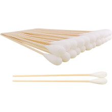 6" Long Cotton Swabs with Bamboo Handle for Dogs, 400pcs – Large Ear Cleaning Swabs Compatible with Dogs