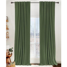 Linen Blackout Curtains 50 x 84 in, 2 Panels
