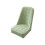 Light Green Elastic Half Round Dining Chair Covers with 1