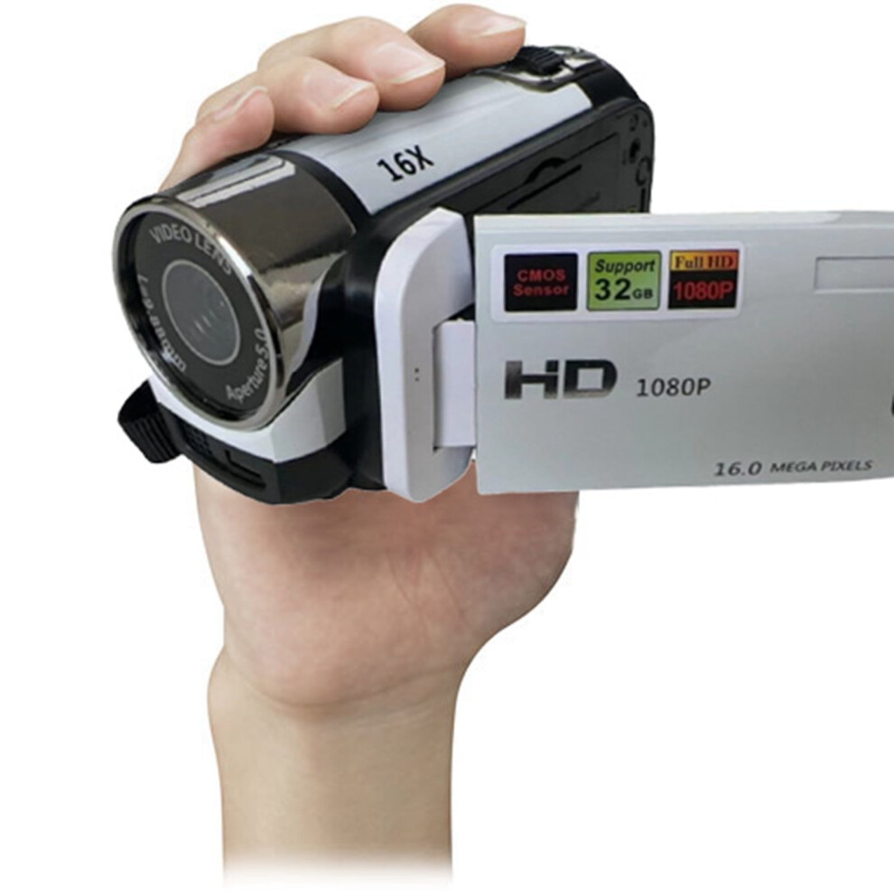 Portable 1080P Hd Camera Camera Camcorder, 16Mp Dv Camera 16X Digital Zoom Video Camera, 2.7In Lcd Rotatable Screen, Built In Speakers 9152228340206