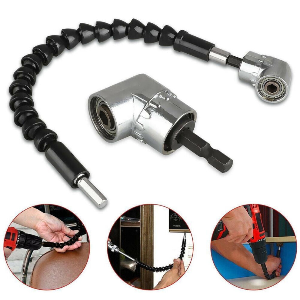 Right Angle Drill And Flexible Shaft Bits Extension Bit Holder Screwdriver 9170372068043