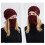 Winter-Rippmütze und Schal-Set, 2-teilig, Wollstrick 4