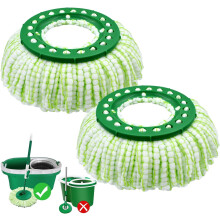 2 db-os Libman Tornado Spin Mop rendszerrel kompatibilis felmosófej, mikroszálas, mosógépben mosható, könnyen cserélhető