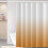 Orange and White Gradient Shower Curtain 84x72 in 1