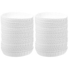 Tapas de papel desechables para vasos de café, tapas para bebidas calientes, tapas antipolvo para tazas, color blanco.