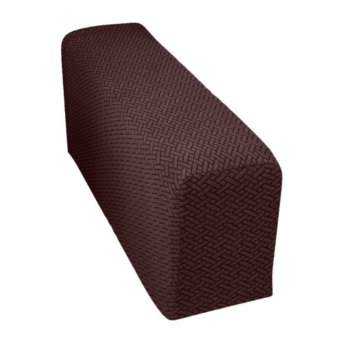 Elastic Sofa Armrest Covers – Jacquard Velvet, Pack of 2