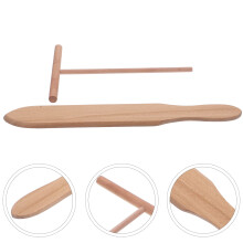 Wooden Crepe Spreader and Pancake Spatula Set
