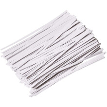 Precintos de papel blanco de 15 cm (6 pulgadas) – Paquete de 1000 unidades