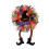 Orange Mesh Halloween Wreath 30 x 16 Inch 1