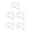 5Pcs Multifunctional Beaded Glasses Chain Strap for Mask and Eyeglass 5