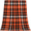 Plaid Throw Blanket 50 x 60 in – Orange Black White 1