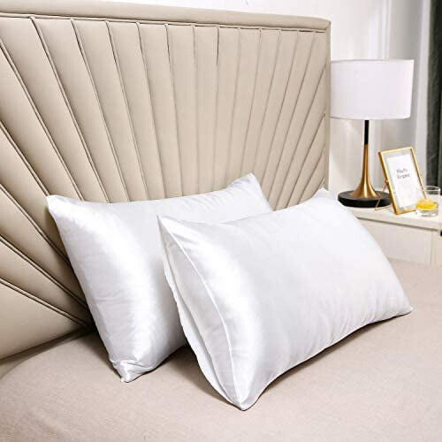 Satin Body Pillowcase Queen Size, Gold Leopard Print, 1 Pack
