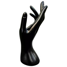 Soporte para joyas con forma de mano de 21,5 cm (8,5 pulgadas) – Modelo de mano femenina, para anillos, pulseras y collares, ideal para exhibición