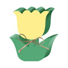 Tischschild „Osterhase“ aus Holz, Etagere mit Tulpenmotiv – Frühlingshafte Tischdekoration für eine fröhliche Osterfeier (Passend zu