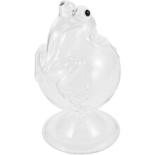 Frog-Shaped Glass Goblet for Coffee & Water, 1 pc