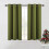 Olive Green Blackout Curtains with Silver Grommets, 34x60 1