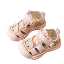 Ediodpoh zomersandalen voor kinderen, baggy model, jongenssandalen, roze, maat 6.5