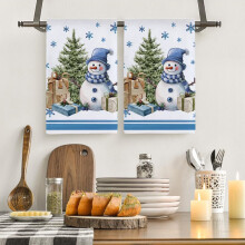 Serviettes de Noël 40 x 60 cm, séchage rapide, motif sapin de Noël, absorbantes et douces, idéales pour la cuisine, la maison, l'hôtel, la salle