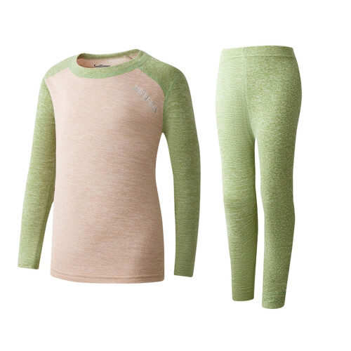 Kids Thermal Base Layer Set Green 12 Years